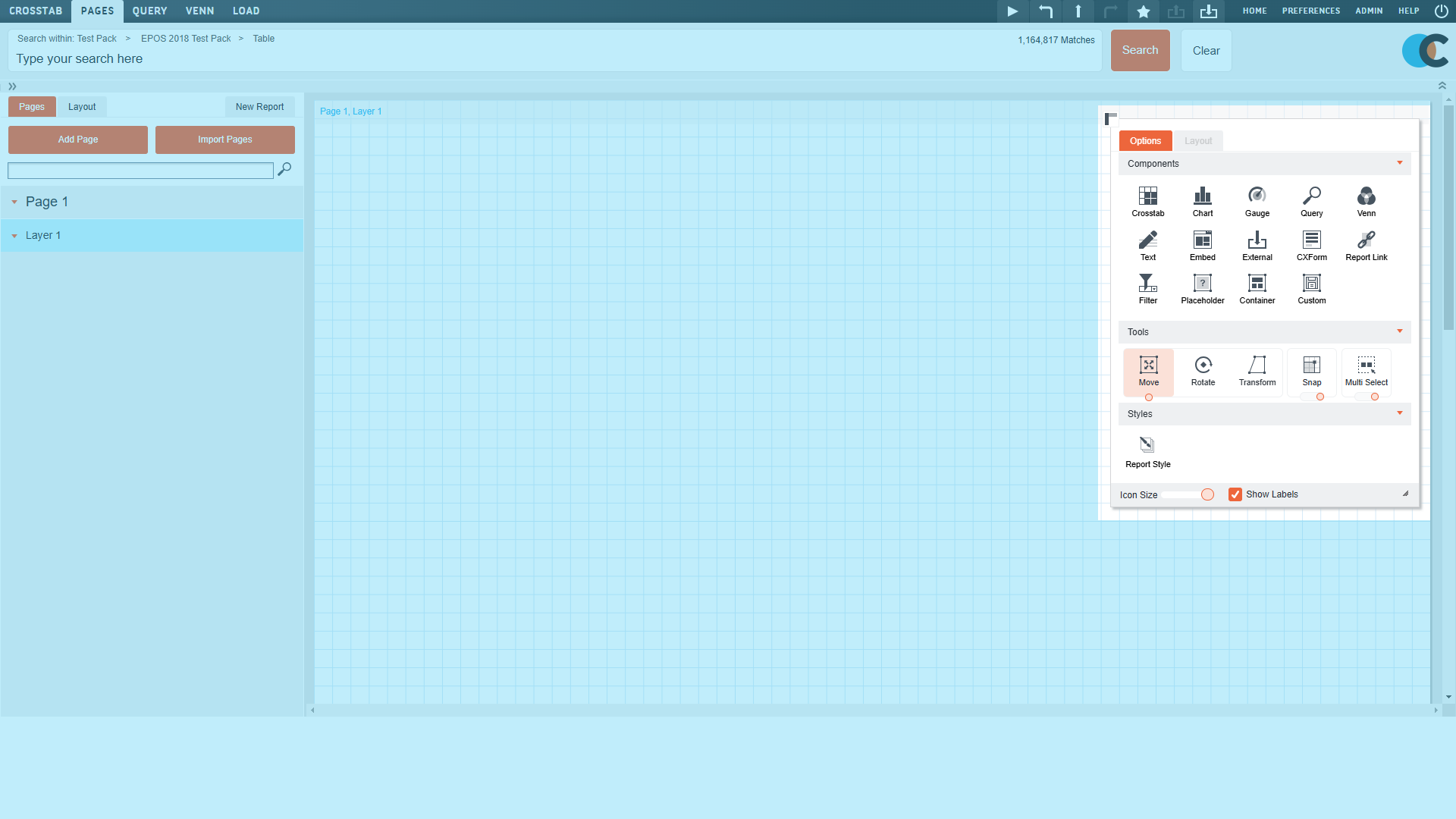 Pages' Dynamic Toolbar